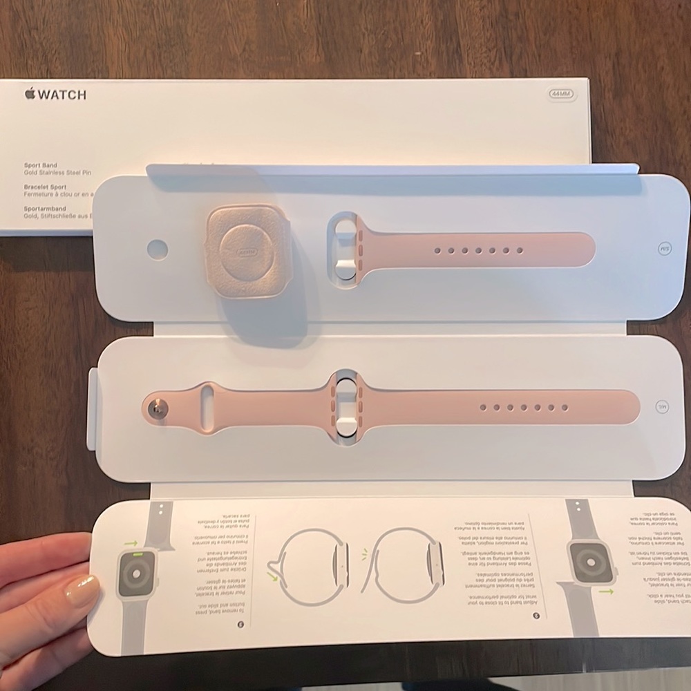 New in box pink Apple Watch Band 44mm